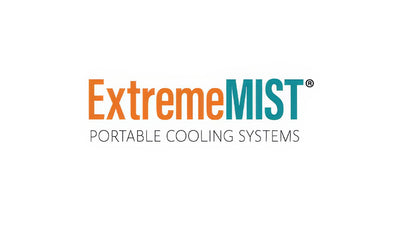 Logo for ExtremeMIST Portable Cooling Systems, with 
