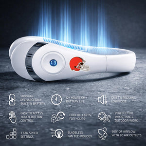 AlphaCool Cleveland Browns Wearable Personal Bladeless Neck Fan