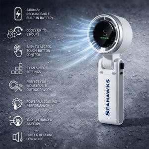 AlphaCool Seattle Seahawks Rechargeable Handheld Fan
