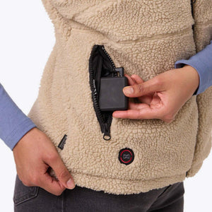 Mobile Warming Women's Upland Sherpa Heated Vest