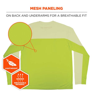 Ergodyne Chill-Its 6689 Cooling Long Sleeve Sun Shirt with UV Protection