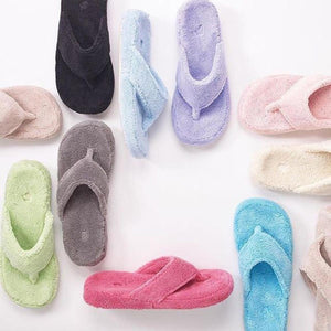 ACORN Women's Spa Thong Slippers - Natural