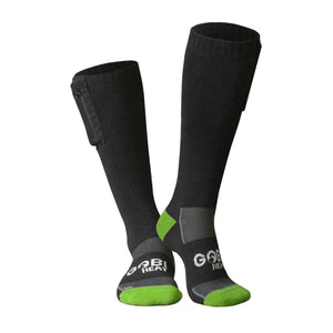 Gobi Heat Tread Battery Heated Socks with Remote Control (Grey/Blue, S/M)