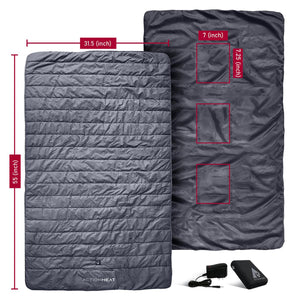 ActionHeat 7V Battery Heated Throw Blanket