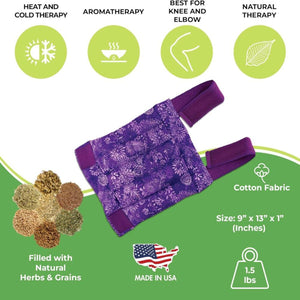 Nature Creation Microwavable Herbal Heating Pad for Knee and Elbow