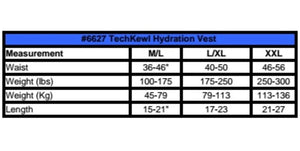 TechKewl Phase Change Cooling Vest with Hydration System
