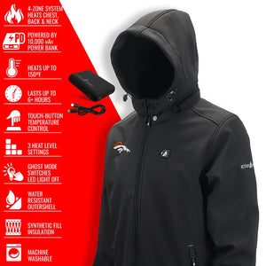 ActionHeat Denver Broncos 5V Men's Softshell Battery Heated Jacket