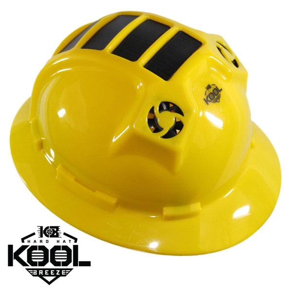 Kool Breeze Solar Cooling Fan Hard Hat - Front