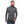 Men's dark grey full-zip hoody by Black Diamond, featuring a zippered chest pocket, thumb loops, and hood.