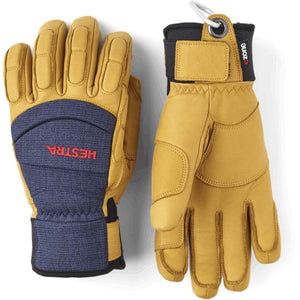 Hestra Vertical Cut CZone 5-Finger Gloves - Tan Size 7