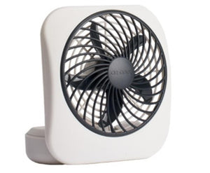 O2 Cool Treva 5" Battery Operated Portable Fan - Grey