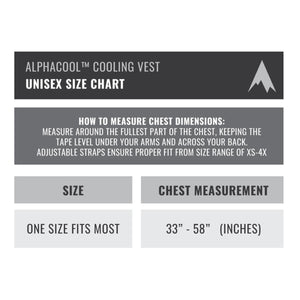 Open Box AlphaCool Frosty Mesh Ice Vest with Replacement Ice Packs