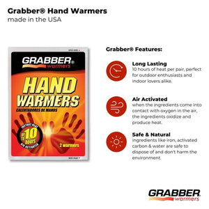 Grabber Hand Warmers - 8 Displays, 320 Pairs