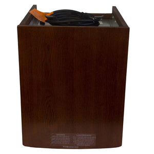World Marketing Comfort Glow Infrared Electric Space Heater and Over Heat Protection - Chestnut