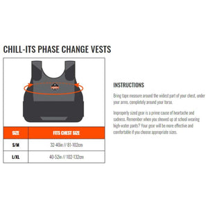 Ergodyne Chill-Its 6225 Premium FR Phase Change Cooling Vest (Vest Only)