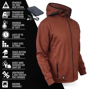 ActionHeat 5V Men's Slim Fit Battery Heated Hoodie