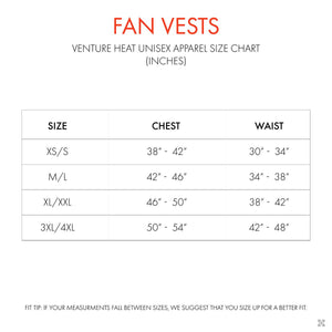 Venture Heat 5V 1 Speed Wearable Cooling Fan Vest
