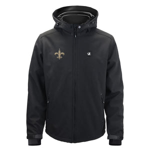 ActionHeat New Orleans Saints 5V Men's Softshell Battery Heated Jacket