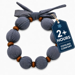Nano-Ice Cooling Necklace | 2+ Hours of Cooling Relief - Grey