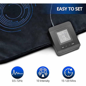 UTK Nalax BioPEMF Mat, Mimic Earth Magnetic Field Therapy for Sleep, Pain Relief - Black