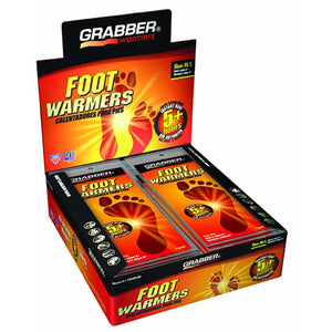 Grabber Small/Medium Insole Foot Warmers - 30 Pair Case