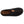 Black men's algae-infused wool slipper by Acorn with brown interior, stitched trim, and a small brown tag, shown from a top-down view.
