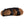 Black sport sandal by Acorn with three adjustable webbing straps and a textured tan footbed, overhead view.