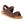 Brown suede sport sandal by Acorn with adjustable brown textile straps, tan sole, and textured footbed.