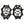 Black ice cleats by Action Traction, with silver metal chains and diverse spike designs.