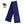 A navy blue battery heated fleece scarf with pockets by ActionHeat, displayed with a power bank and USB cable.