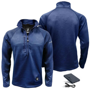 ActionHeat 5V Men's 1/2 Zip Pullover Battery Heated Shirt