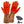Brown leather heated dress gloves by ActionHeat with glowing yellow heating elements on a red interior, a control button, and two power banks.