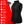 Black women's insulated heated puffer vest by ActionHeat, featuring a zippered front, standing collar, chest logo, and included power bank.