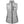 Grey women's battery heated insulated puffer vest by ActionHeat, with high collar, full black zip front, and zippered pockets.