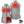 Grey women's heated insulated puffer vest by ActionHeat, showing front and back heating zones, and accompanying battery pack and cable.
