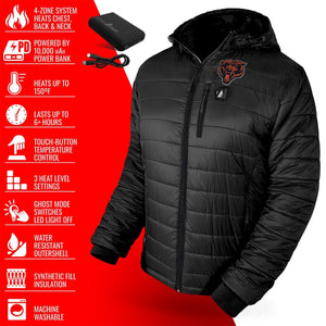 ActionHeat Chicago Bears 5V Men's Puffer Battery Heated Jacket