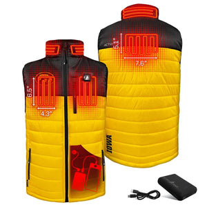 ActionHeat Iowa Hawkeyes 5V Men's Colorblock Puffer Battery Heated Vest