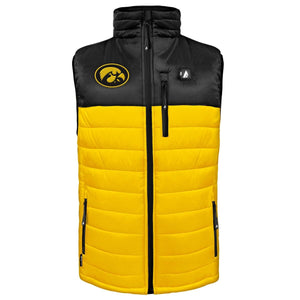ActionHeat Iowa Hawkeyes 5V Men's Colorblock Puffer Battery Heated Vest