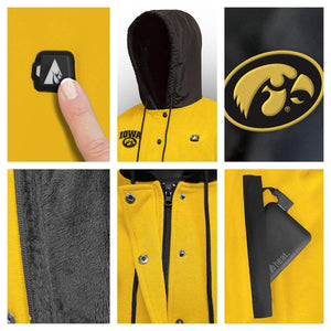 ActionHeat Iowa Hawkeyes 5V Men's Varsity Battery Heated Jacket