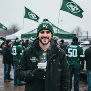 ActionHeat New York Jets 5V Men's Softshell Battery Heated Jacket