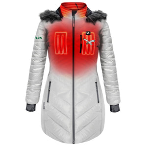 ActionHeat Philadelphia Eagles 5V Women's Long Puffer Battery Heated Jacket - Front