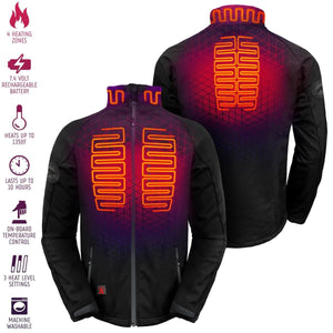 Aheata 7V Men's Softshell Battery Heated Jacket