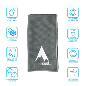 AlphaCool Mesh Instant Cooling Towel