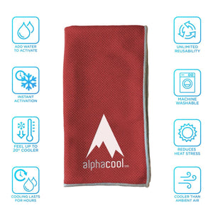AlphaCool Mesh Instant Cooling Towel