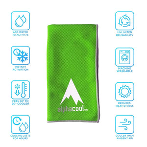 AlphaCool Mesh Instant Cooling Towel (2-Pack)