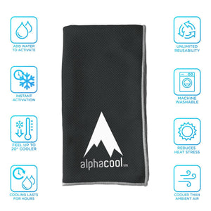 AlphaCool Mesh Instant Cooling Towel (2-Pack)