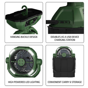 AlphaCool Portable Misting Bucket Fan