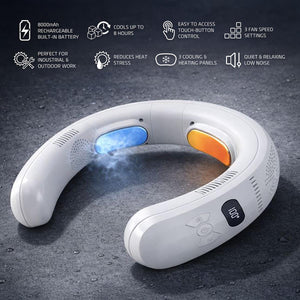 AlphaCool Wearable 3-Zone Neck Cooler & Heater - White