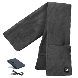 ActionHeat 5V Battery Heated Fleece Scarf with Pockets