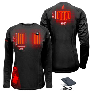 ActionHeat 5V Women's Heated Base Layer Shirt